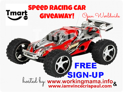 speed car racing giveaway button