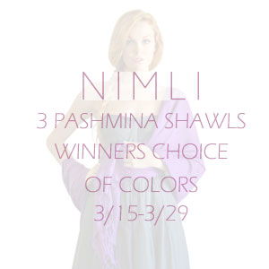 NIMLI Pashmina Shawls giveaway